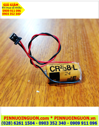 FUJI CR2/3 8.L (Zắc DF1.35-2P), Pin nuôi nguồn FUJI CR2/3 8.L lithium 3v 1900mAh (Nhật)
